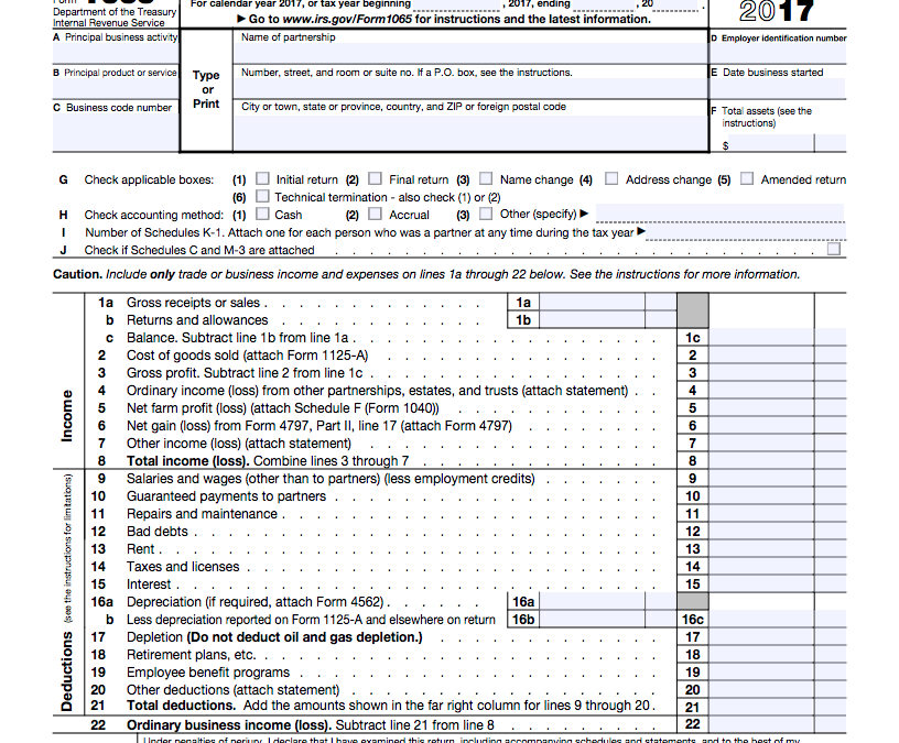 Partnership Tax Returns – Why Do We Even Bother?