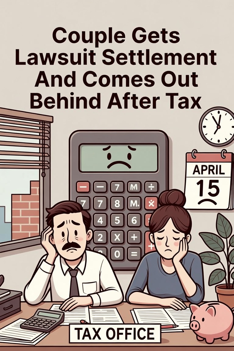 Couple Gets Lawsuit Settlement And Comes Out Behind After Tax